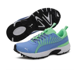 Men Blue & Green Cricket Square Shoes - Image 2