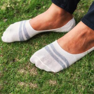 Men Striped Pack of 4 Odour Free Breathable Low Cut Bamboo - Image 3