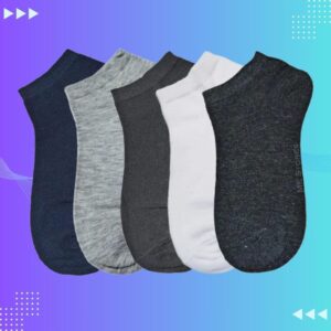 Men Pack Of 5 Anti-Odour Ankle Length Socks