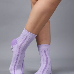 Women Pack Of 3 Patterned Cotton Calf-Length Socks - Image 2