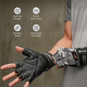 Gym Gloves Camo L