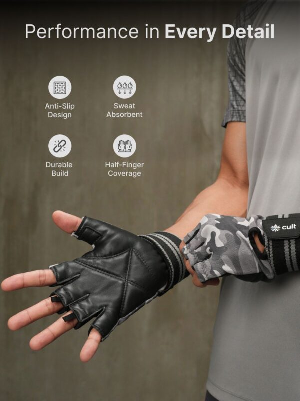 Gym Gloves Camo L